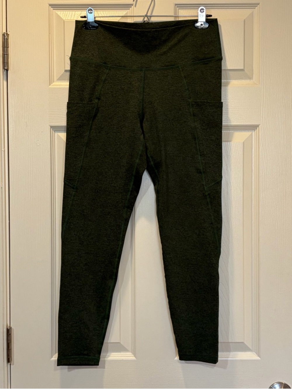 Fleo Women’s Hunter Green Leggings With Pockets XL